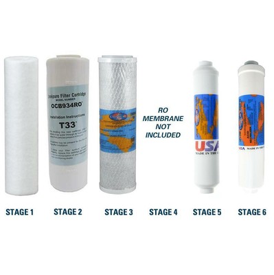 iSpring PH100 Compatible RO Filters Kit (Membrane Sold Separately)