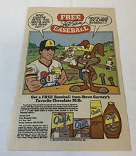 1985 STEVE GARVEY Nestle's Quik ad page ~ San Diego Padres