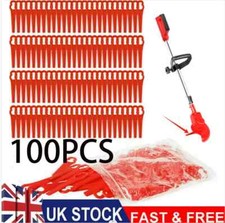 100Pcs Plastic Blade Set Cutter For Cordless Grass Trimmer Strimmer Replacement