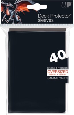 oversized magic card sleeves 40 Ultra Pro Gaming Deck Protector Sleeve Oversized 89mm x 127mm Magic  Commander
