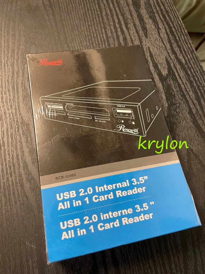 Rosewill Internal 74-in-1 Card Reader 3.5" Drive Front Bay Retail Box Type A USB - Image 3 of 4