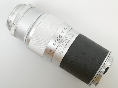 Leitz Leica Hektor  135mm 1:4,5 Nr. 1084337 M39 + M Adapterring Zubehörpaket