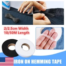 10/50M Long Hemming Tape Wonder Web Easy Web Roll Hem Just Iron On No-Sewing US