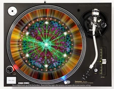 RADIANT MANDALA - DJ SLIPMAT 1200's or any turntable, record player