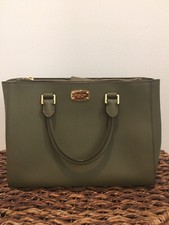 Olive Michael Kors leather handbag in mint condition