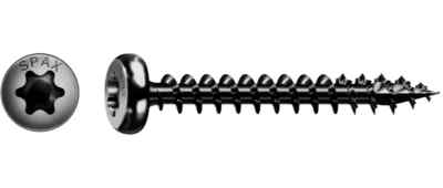 SPAX Universalschraube, Halbrundkopf, Vollgewinde, 4CUT, BLAX, T-STAR plus