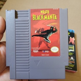 Juego NES Wrath Of The Black Manta De Colecci&oacute;n con Funda De Caja Probado Funcionando Nintendo