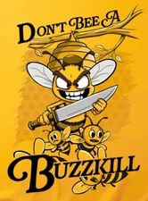 Don't be bee a buzzkill Cheerios Halloween Jason Mask Serial Killer t-shirt tee