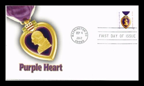 US COVER PURPLE HEART FOREVER FIRST DAY ISSUE FLEETWOOD CACHET - Picture 1 of 2