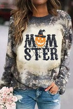 "Momster" Tie Dye Sweatshirt I Let's Get Spooky