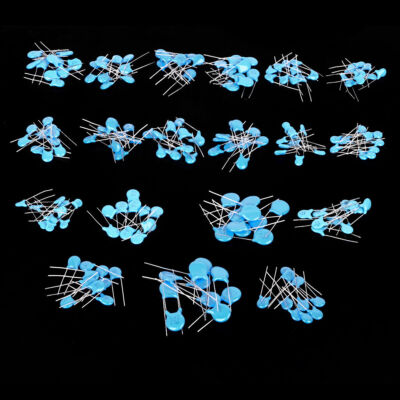 20 Values Ceramic Capacitors Kit 1KV-3KV 200pcs High Voltage Assorted Set