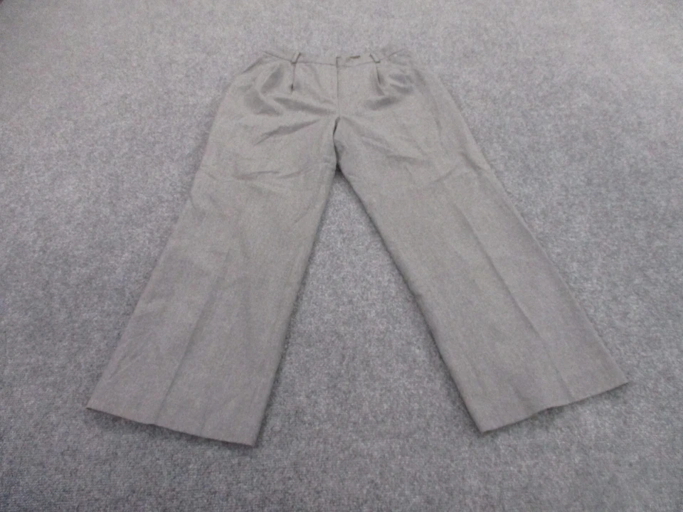 Pantalones Brooks Brothers para mujer 12 Petite lana clásicos Vitale Barberis Canonico Foto 2 de 4