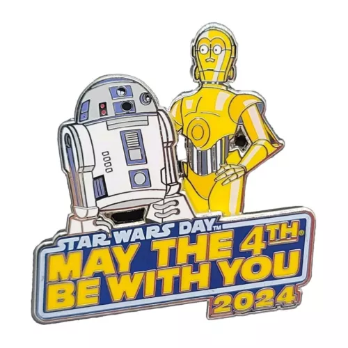 Disney Pin 2024 Star Wars Day May the 4th Be With You R2D2 & C3PO #164816 New