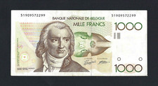 BELGIUM 1000 FRANCS MODESTE 1980-1996 P144