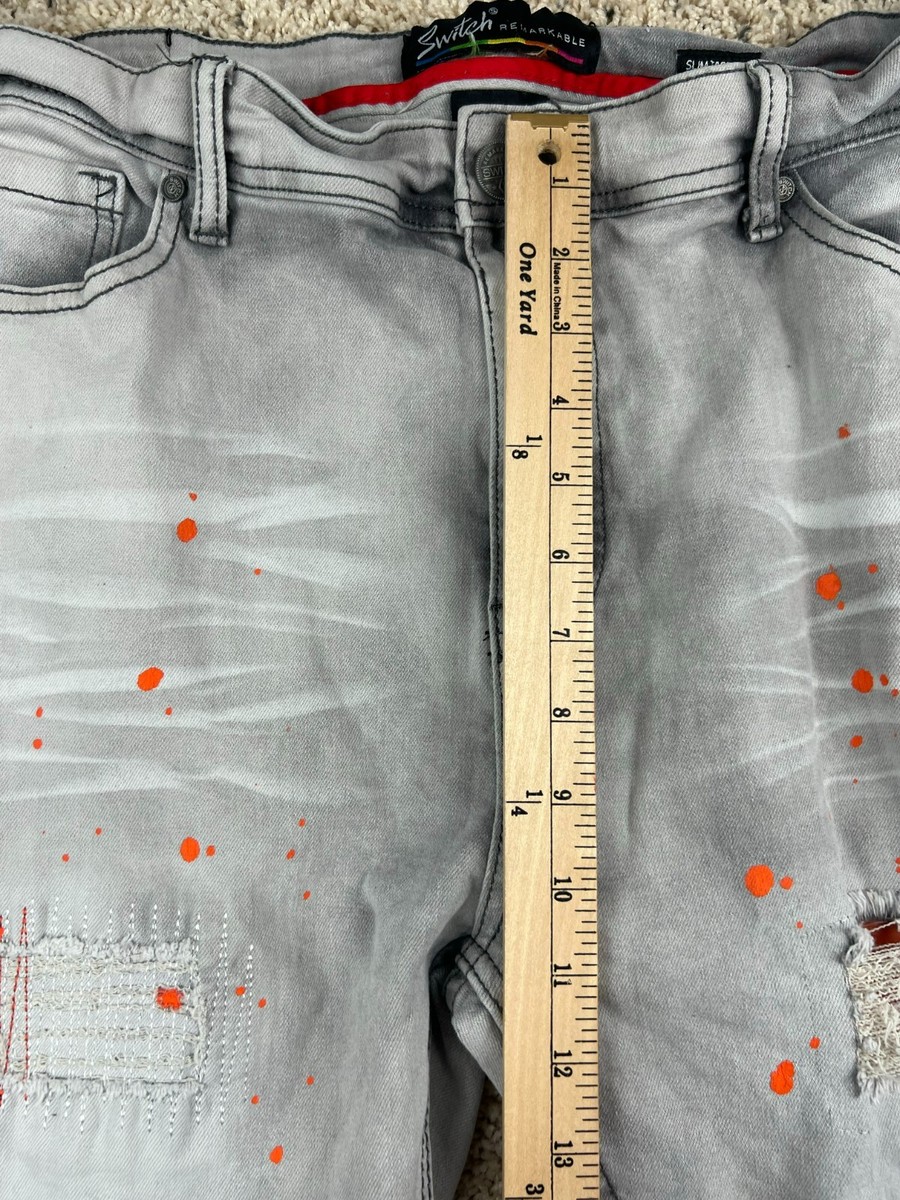 Switch Remarkable Jeans Men's 38x32 Slim Taper Fit Front Pockets