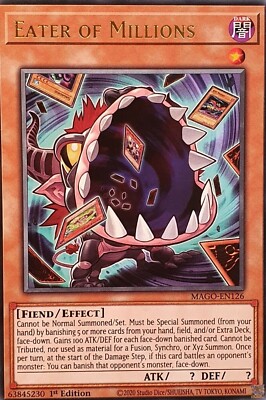Yugioh Eater of Millions MAGO-EN126 Rare 1st Edition Mint | eBay Yugioh Eater of Millions MAGO-EN126 Rare 1st Edition Mint | eBay