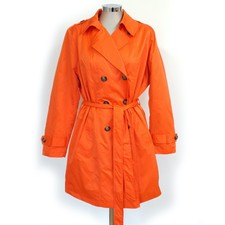 Harvey & Jones Orange Rain Coat 20/46 - New With Tags - Made In Gb - Beautiful X