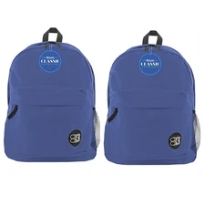 BAZIC Products® Classic Backpack 17" Blue, Pack of 2 BAZ1051-2 UPC 194629115839