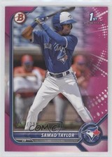 2022 Bowman Prospects Fuchsia Border 153/299 Samad Taylor #BP-92 03ox