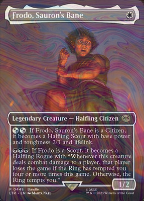 Foil Frodo, Sauron's Bane - The Lord of the Rings: Tales of Middle-earth | MTG C
