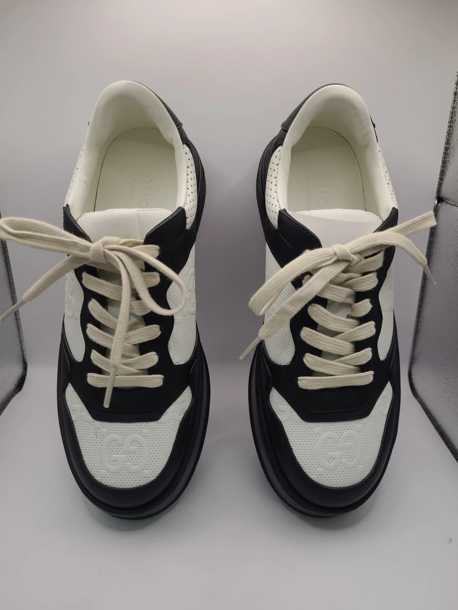 gmgmgmさまご確認用！ Gucci GG Embossed Sneaker Black White for sale | eBay