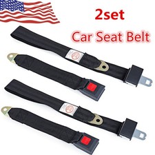 2 Point Adjustable Single Seat Lap Universal Truck Car Lap Seat Belts 248 Pack