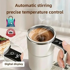 380ml Electric Coffee Self Mixing Mug IP67 Waterproof USB Charging Digital Disp