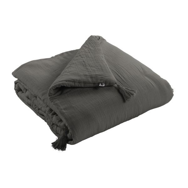 Bout de lit 90x200 cm en gaze de coton lavable pour literie
