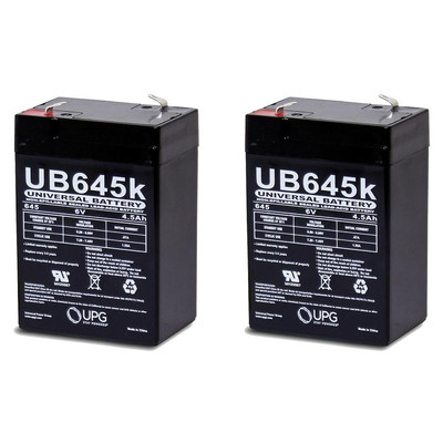 UPG 2 Pack - UPG UB645 Sealed Lead Acid Batteries 
