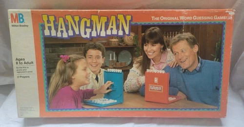 VINTAGE Hangman Board Game 1988 Milton Bradley
