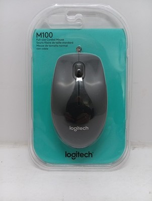 Logitech M100 (910001601) Wired Optical Mouse