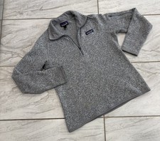 Patagonia Kids Gray Heather Fleece Pullover Jacket Size M 10