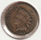 US Rare Old West 1863 Indian Head Penny Coin Collection Civil War Shield Cent 🔥