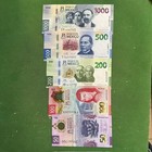 2025 50,100 polymer 200 500 & 1000 pesos UNC 100th Anniv Banco de Mexico 5 note