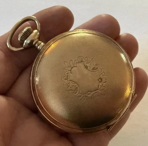 Antique American Waltham Watch Co. Pocket Watch Gold-Tone Hunter Case