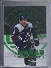 2023 Upper Deck Fleer Ultra Medallions Emerald Green 1/10 Cale Makar #M-1 1q7q