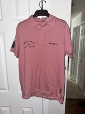 Phat Farm Early 2000s Vintage Striped Polo Shirt - Medium