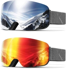Ski Goggles for Men Women Snow Goggles anti Fog Snowboard Goggles with 100% UV P