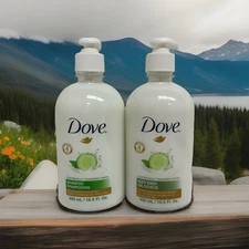 Dove Cool Moisture Shampoo and Body Wash Gel Douche 16.9 fl oz, 2pc set lot