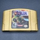 Legend of Zelda Majora's Mask for Nintendo 64 Gold Holographic Cartridge