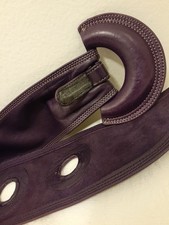Women's Vintage Soft Leather Belt Italian Made 3" W X 39" L Including Buckle