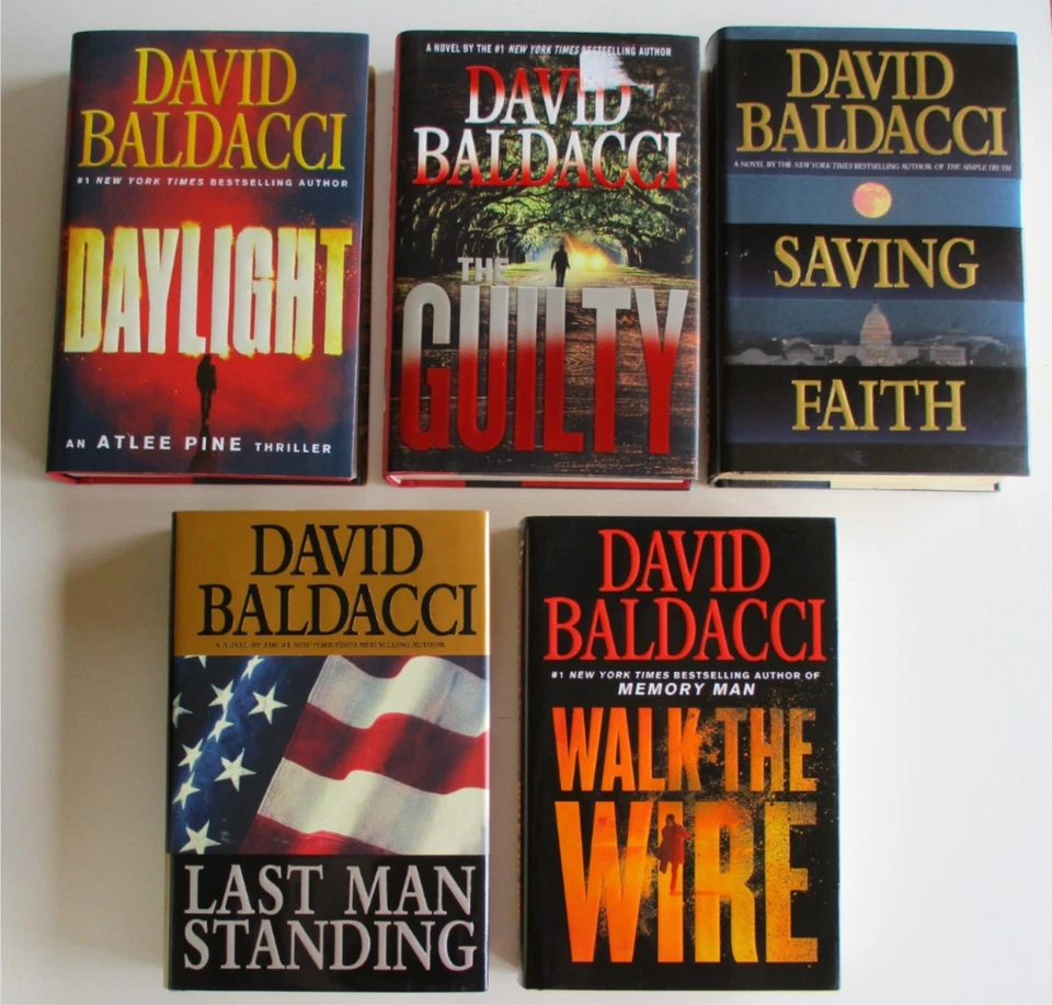 DAVID BALDACCI 11 Thriller HCDJ Book Lot All 1sts! DAYLIGHT GUILTY TOTAL CONTROL Foto 2 de 3