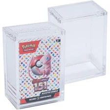 Acrylic Display Case for 151 Booster Bundle Box with Magnetic Top