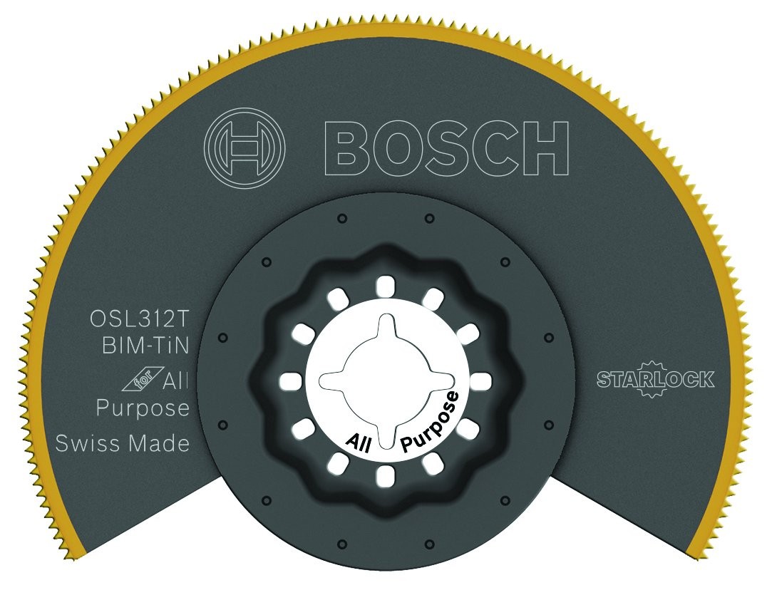 Bosch OSL312T 3-1/2 Inch Starlock Bi-Metal Multi Tool Saw Blade Black-image
