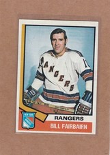 1974-75 TOPPS HOCKEY BILL FAIRBAIRN #231 RANGERS EXMT/EXMT+ *A45665