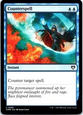 Counterspell 81 Common Commander Masters Magic: The Gathering Near Mint