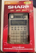 020825 Sharp EL-1701C 12 Digit Desk Top Printing Calculator - NEW