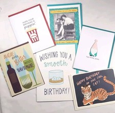 Birthday Card Assortment, Funny, Cute, Gnome, Tiger, Made In USA (B4)