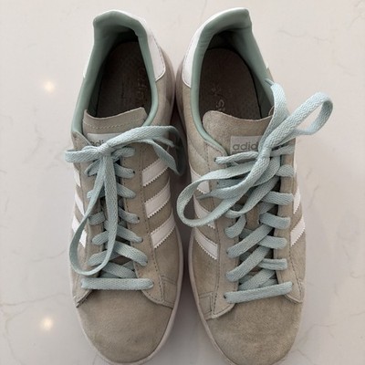 Adidas Mens Size 9 Campus Gray Blue Casual Shoes Sneakers