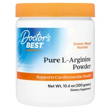 Doctor s Best L-Arginine Powder 10 6 oz 300 g Gluten-Free , Vegan